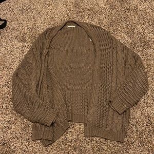 Brown Knit Cardigan